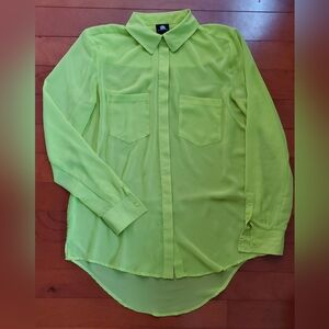 Rock & Republic Button Down See Through Shirt Size Small